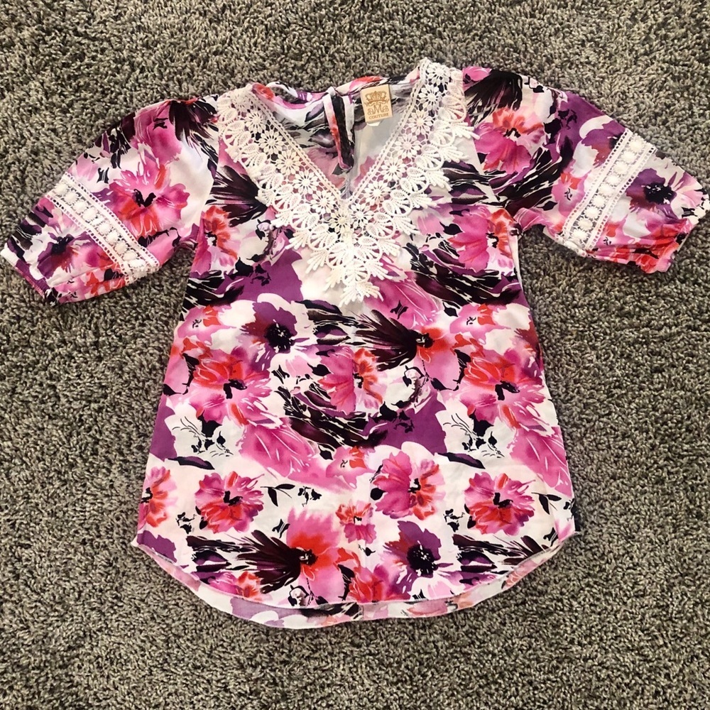 5/$25 Toddler girl trendy floral beach cover up 2T-3T